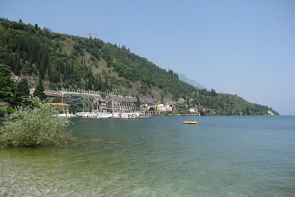 Toscolano Maderno Strand der Cartiera
