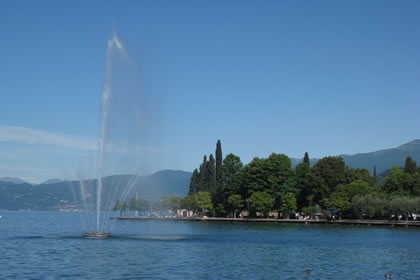 Bardolino the coast with water games