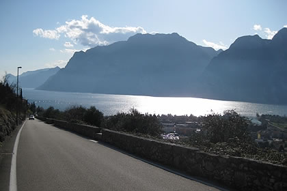 Torbole the road Gardesana