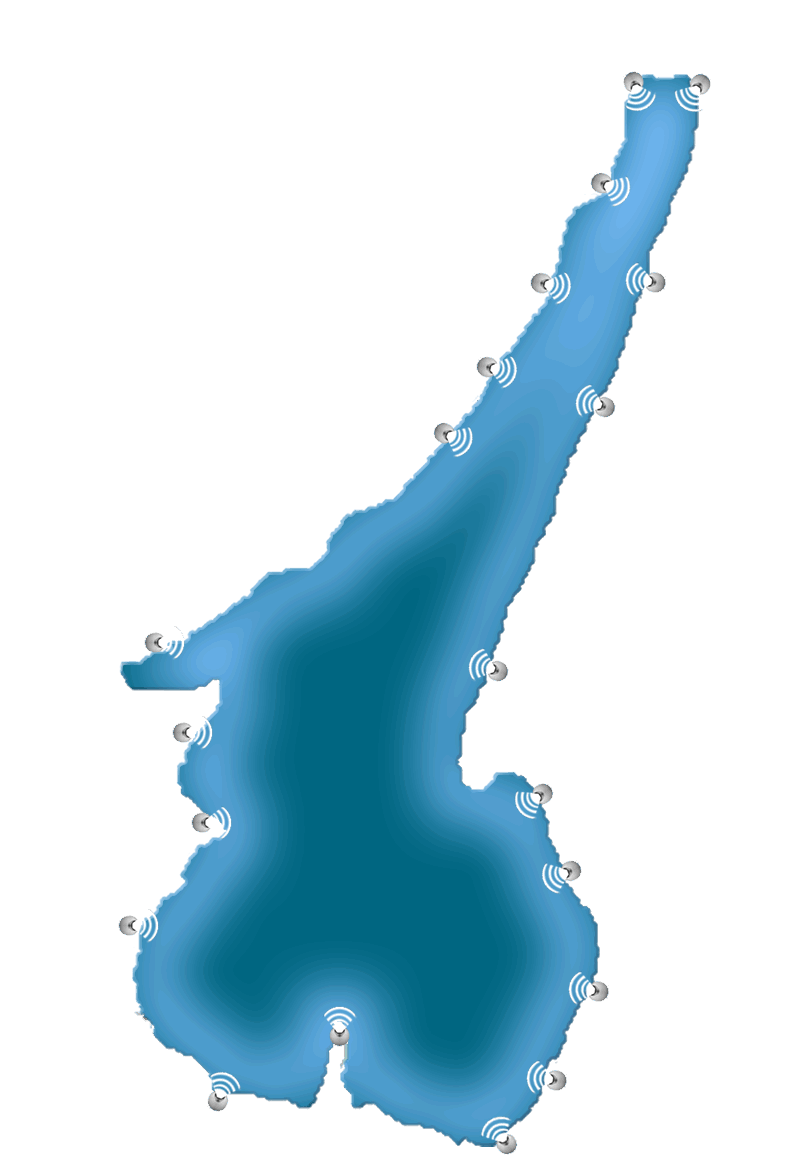 Mappa del lago di Garda