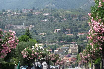 Toscolano Maderno la collina vista panoramica dal lago di Garda